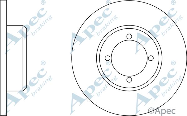 APEC BRAKING Тормозной диск DSK210